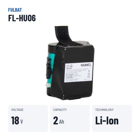 Bateria de corta-relva Fulbat FL-HU06 18V 2Ah Li-Ion – dados principais
