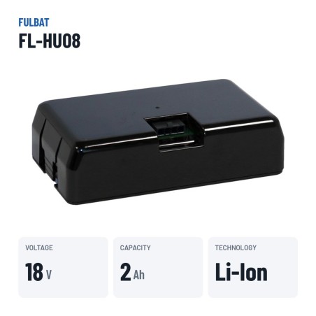 Lawnmower battery Fulbat FL-HU08 18.5V 2Ah Li-Ion – key specs