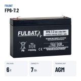 Batteria stazionaria UPS Fulbat FP6-7.2 6V 7.2Ah AGM