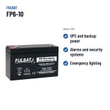 Bateria estacionária UPS Fulbat FP6-10 6V 10Ah AGM – utilizações recomendadas