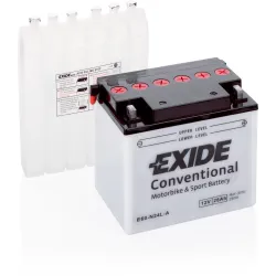 Exide E60-N24L-A. Batterie de moto Exide 28Ah 12V