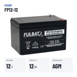 Batería de cortacésped Fulbat FP12-12 12V 12Ah AGM – datos clave
