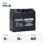Batteria stazionaria UPS Fulbat FP12-20 12V 20Ah AGM – dati principali