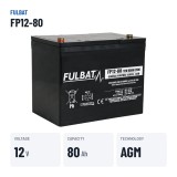 Bateria estacionária UPS Fulbat FP12-80 12V 80Ah AGM – dados principais