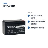 Stationary UPS battery Fulbat FP12-7.2FR 12V 7.2Ah AGM – recommended uses