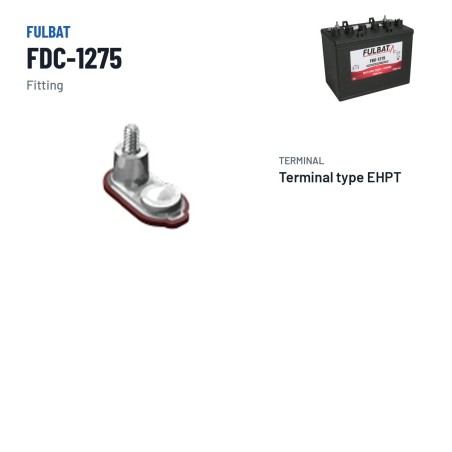 Batterie de traction Fulbat FDC-1275 12V 120Ah | baterias.com