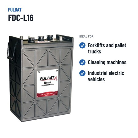 Bateria de tração Fulbat FDC-L16 6V 344Ah – utilizações recomendadas