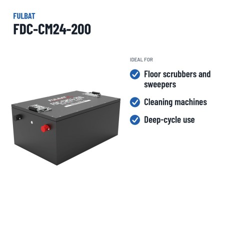 Scheuersaugmaschinen-Batterie Fulbat FDC-CM24-200 25.6V 200Ah LiFePO4 – empfohlene Einsatzbereiche