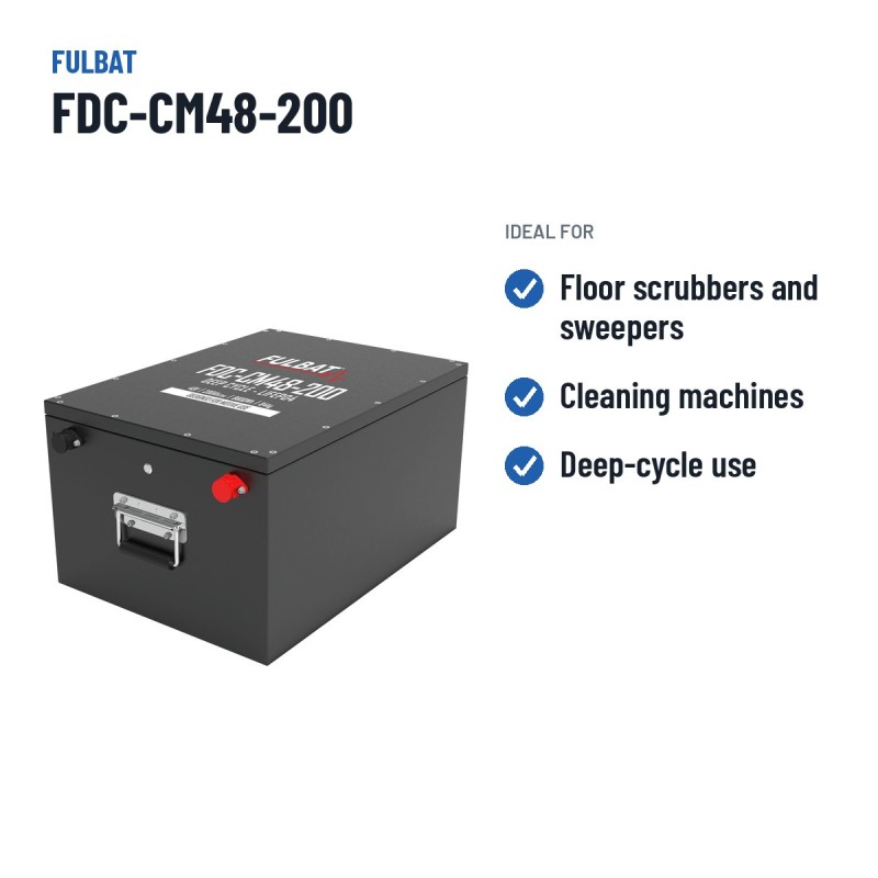 Batería para fregadora Fulbat FDC-CM48-200 48V 200Ah LiFePO4 – usos recomendados