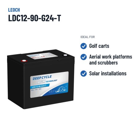 Batteria per scooter di mobilità Leoch LDC12-90-G24-T 12V 85Ah AGM – usi consigliati