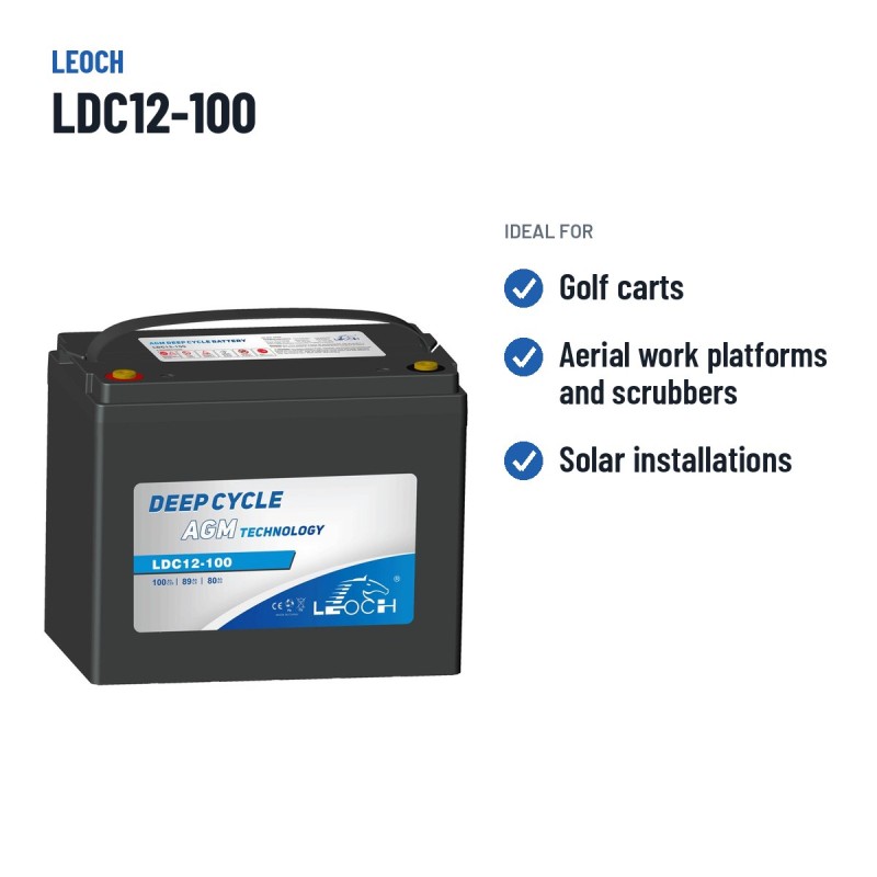 Batteria per lavasciuga Leoch LDC12-100 12V 100Ah AGM – usi consigliati