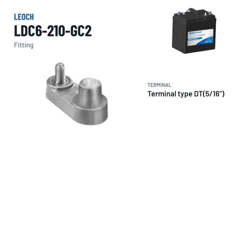 Batterie de voiturette de golf Leoch LDC6-210-GC2 6V 210Ah AGM