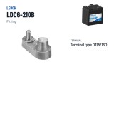 Golfcar-Batterie Leoch LDC6-210B 6V 210Ah AGM – Pole und Befestigung
