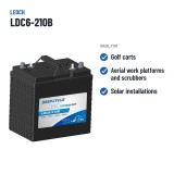 Golfcar-Batterie Leoch LDC6-210B 6V 210Ah AGM – empfohlene Einsatzbereiche