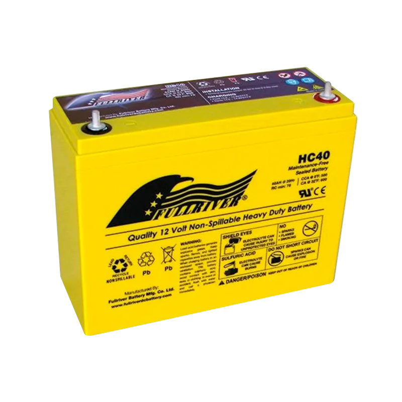 Batería Fullriver HC40 40Ah 500A 12V Hc FULLRIVER - 1