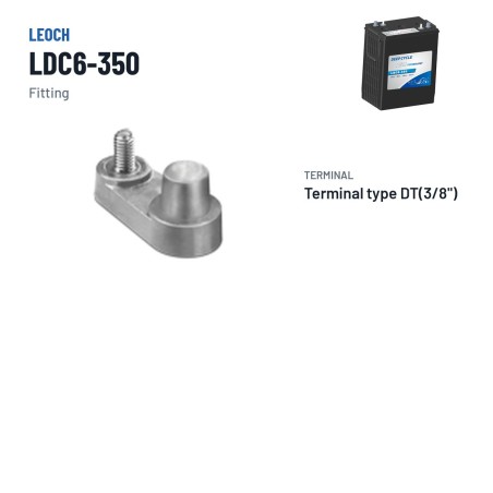 Batteria per golf cart Leoch LDC6-350 6V 350Ah AGM | baterias.com