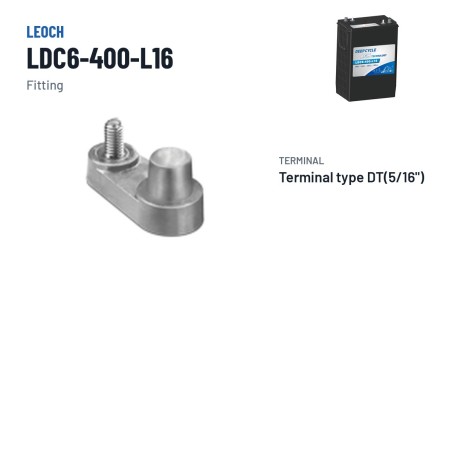 Bateria de carrinho de golfe Leoch LDC6-400-L16 6V 400Ah AGM – terminal e fixação
