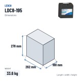 Golfcar-Batterie Leoch LDC8-195 8V 195Ah AGM | baterias.com