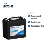 Batteria per scooter di mobilità Leoch LDC12-68 12V 68Ah GEL – usi consigliati