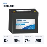 Batterie für Mobilitätsscooter Leoch LDC12-90C 12V 90Ah AGM