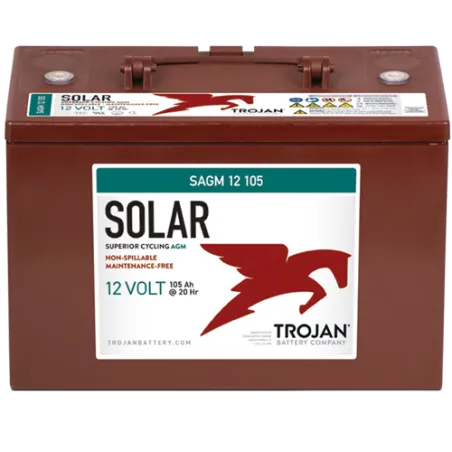 Batería Trojan SAGM 12 105 105Ah 12V Solar Agm  -  1700 Ciclos 50% Dod TROJAN - 1