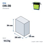 Golf cart battery Ritar EV6-310 6V 310Ah 930A AGM – dimensions 295 × 178 × 364 mm