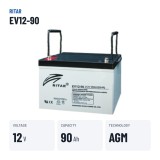 Batterie scooter de mobilité Ritar EV12-90 12V 90Ah AGM – caractéristiques clés