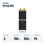 Élément de traction Kronobat 10 PzB 650 2V 650Ah – caractéristiques clés