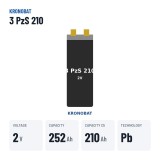 Élément de traction Kronobat 3 PzS 210 2V 210Ah – caractéristiques clés