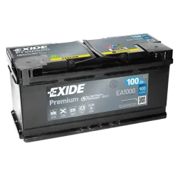 Exide EA1000. Starterbatterie Exide 100Ah 12V