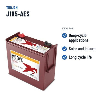 Batteria a ciclo profondo Trojan J185-AES 12V 175Ah AGM – usi consigliati