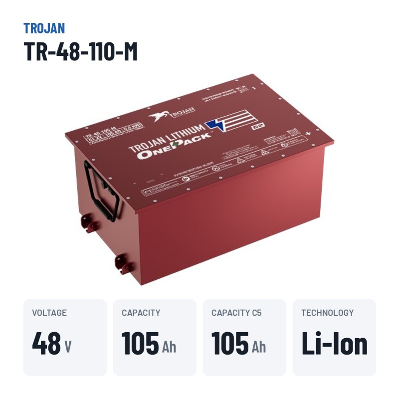 Lithium battery Trojan TR-48-110-M 48V 105Ah LiFePO4 – key specs