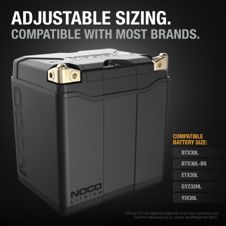 NOCO NLP30 Lithium-Motorradbatterie 12V 7,8Ah | baterias.com