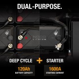 NOCO NLX31 Lithiumbatterie 120Ah Dual-Purpose | baterias.com