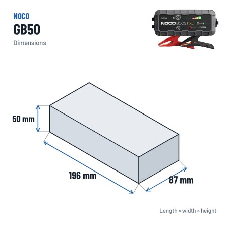NOCO GB50 Starthilfegerät 12V 1500A | baterias.com