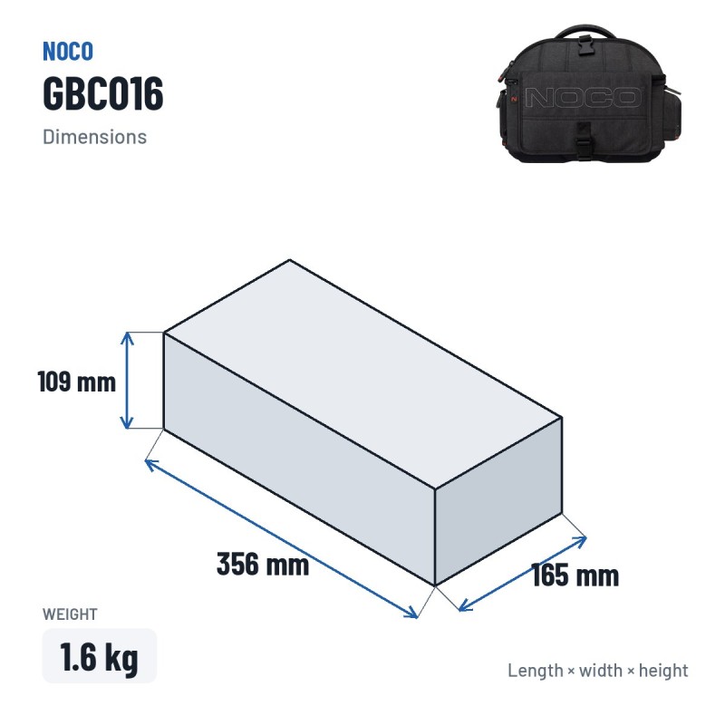 NOCO GBC016 EVA-Tasche Boost MAX GB500 | baterias.com