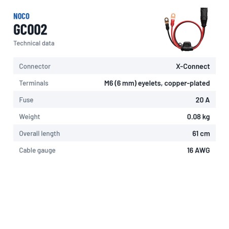 NOCO GC002 X-Connect M6-Ringösen | baterias.com