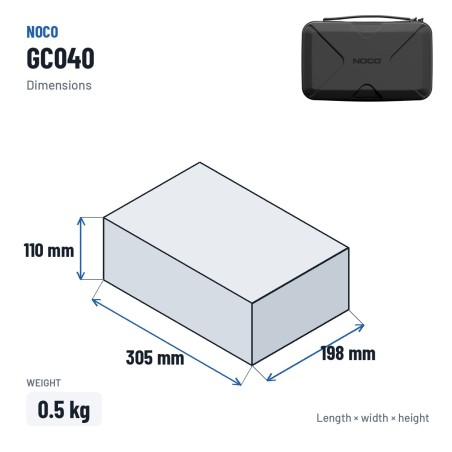 NOCO GC040 funda EVA cargadores GENIUS | baterias.com