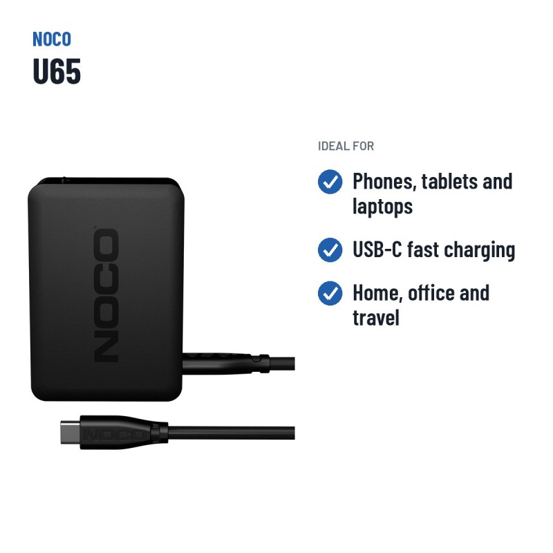 NOCO U65 cargador USB-C 65W Boost X | baterias.com