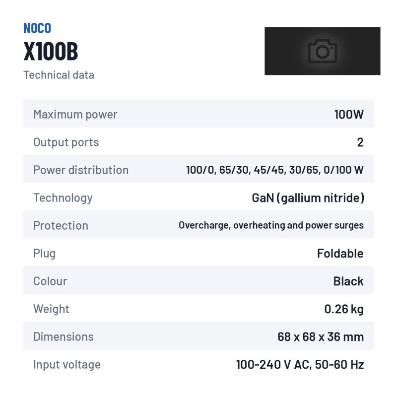 NOCO XGRID X100B USB-C-Ladegerät 100 W | baterias.com