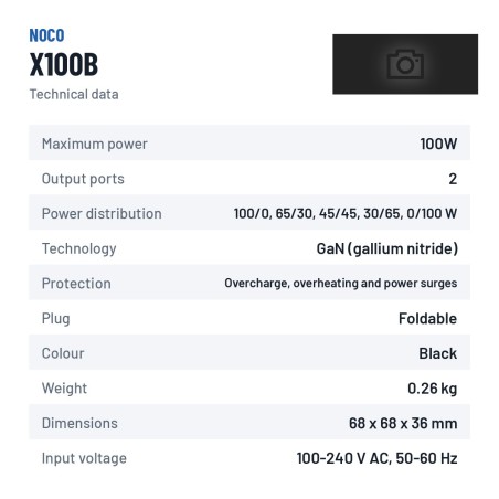NOCO XGRID X100B caricatore USB-C 100W | baterias.com