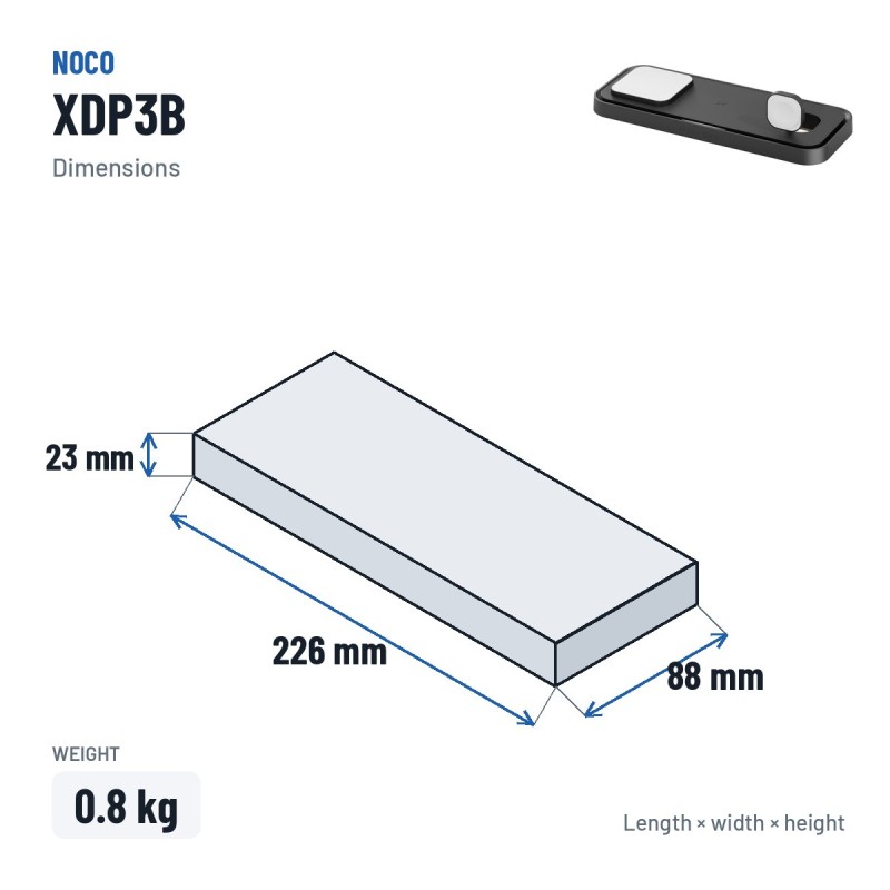 NOCO XGRID XDP3B 3-in-1 Ladestation kabellos | baterias.com