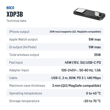 NOCO XGRID XDP3B base wireless 3 in 1 | baterias.com