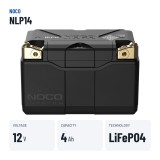 NOCO NLP14 Lithium-Motorradbatterie 12V 4Ah | baterias.com