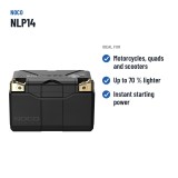 NOCO NLP14 batería litio moto 12V 4Ah | baterias.com