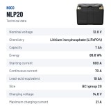 NOCO NLP20 batteria litio moto 12V 7Ah | baterias.com
