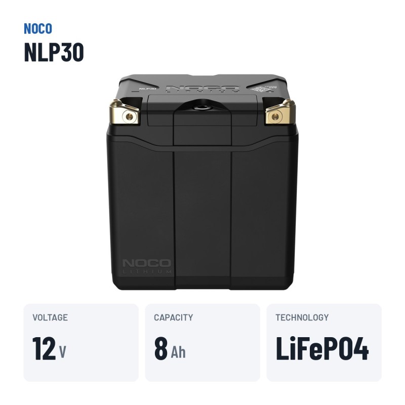 NOCO NLP30 Lithium-Motorradbatterie 12V 7,8Ah | baterias.com