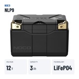 NOCO NLP9 Lithium-Motorradbatterie 12V 3Ah | baterias.com