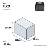 NOCO NLX24 Lithiumbatterie 90Ah Dual-Purpose | baterias.com