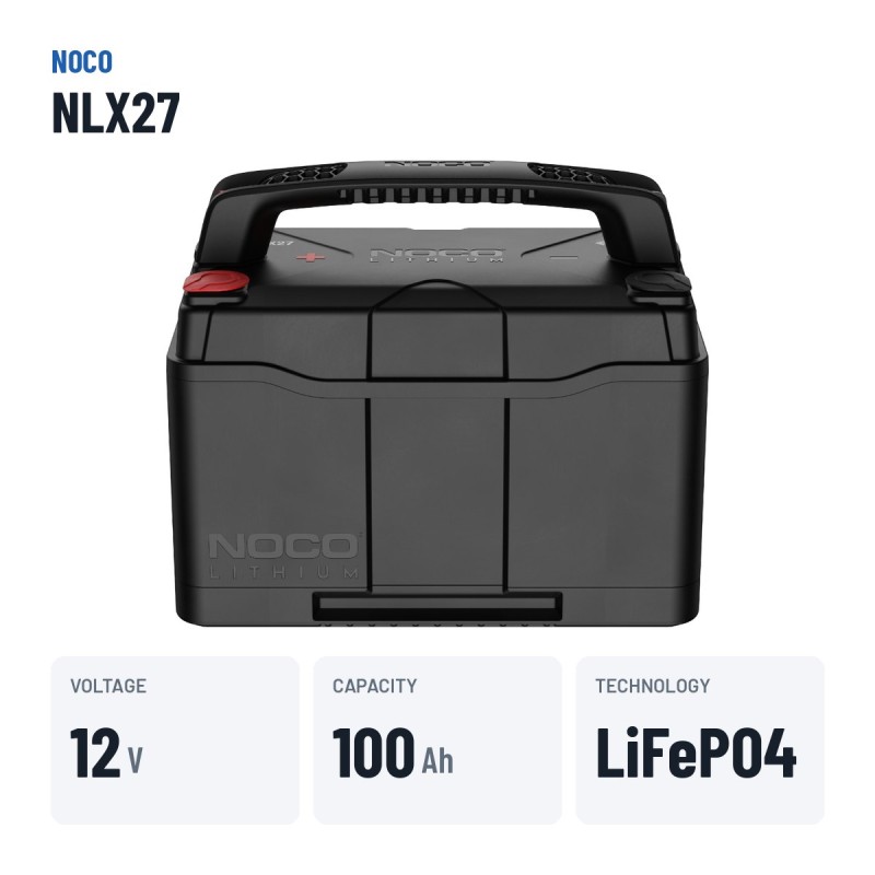 NOCO NLX27 Lithiumbatterie 100Ah Dual-Purpose | baterias.com